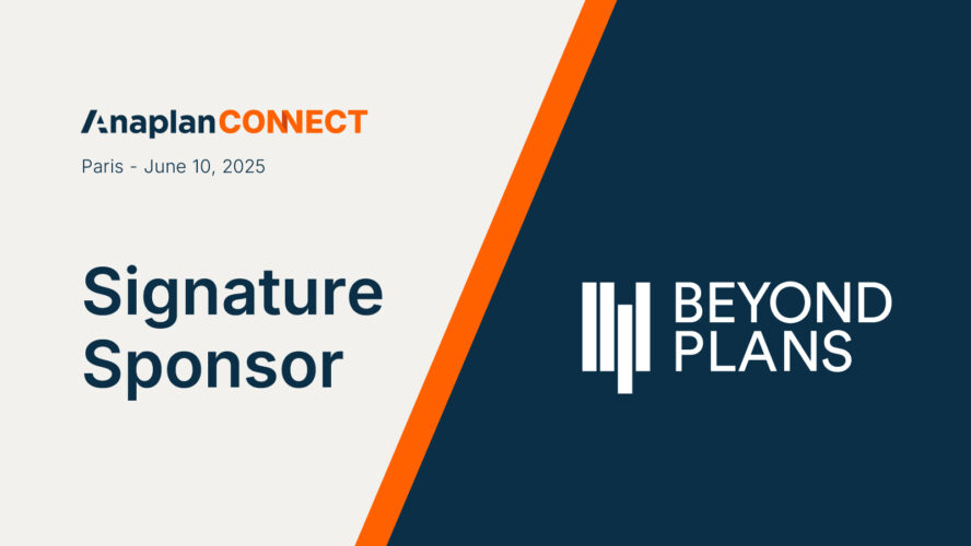Beyond Plans participe à Anaplan Connect Paris 2025